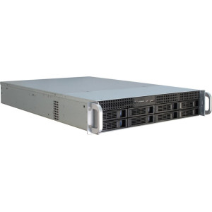 Inter-Tech IPC 2U-2408 Rack Zwart Roestvrijstaal