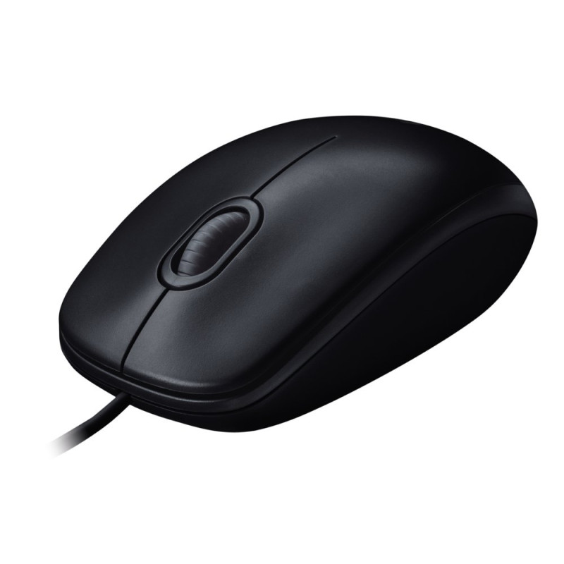 Logitech M90  Bedrade Muis  Links- en Rechtshandig  USB-A  Zwart