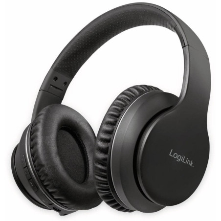 LogiLink BT0053 hoofdtelefoon/headset Draadloos Hoofdband Muziek Bluetooth Zwart