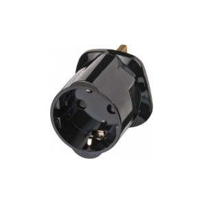 Brennenstuhl Reisadapter  Geaard  Type G (VK) naar Type F  Zwart