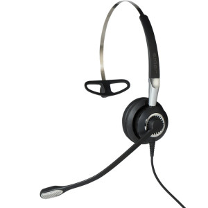 Jabra BIZ 2400 II 3in1 WB Unify  Bedrade On-ear Mono Headset  QD Aansluiting  Zwart/Zilver