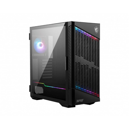 MSI MPG Velox 100P Airflow RGB  Midi Tower Case  Zwart