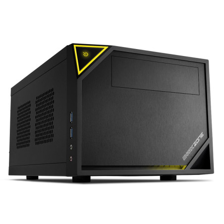 Sharkoon Shark Zone C10  Mini-ITX Case  Zwart/Geel