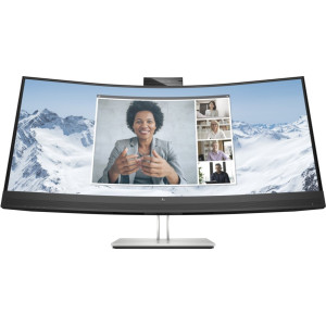 HP E34m G4 34  3440x1440 VA  75Hz  Curved  USB-C  Webcam Microphone  Speakers  Conferencing Monitor  Ergonomic Design
