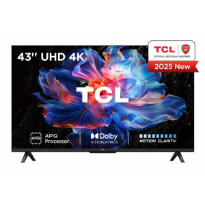 TCL 43V6C  43 4K Ultra HD DLED Smart TV  Google TV  Dolby Vision  60Hz  HDMI 2.1