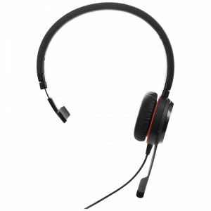 Jabra Evolve 20 UC  Mono Bedrade On-Ear Headset  Zwart