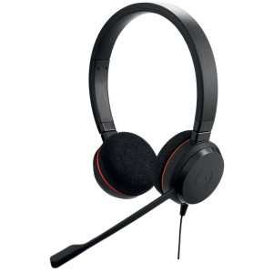 Jabra Evolve 20 MS  Bedrade On-Ear USB Headset  Zwart