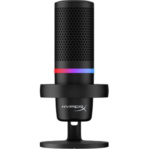 HyperX DuoCast  USB-microfoon  RGB-verlichting  Voor pc en console  Zwart