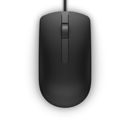 Dell MS116  Bekabelde Muis  Links- en Rechtshandig  USB-A  1000 DPI  Zwart