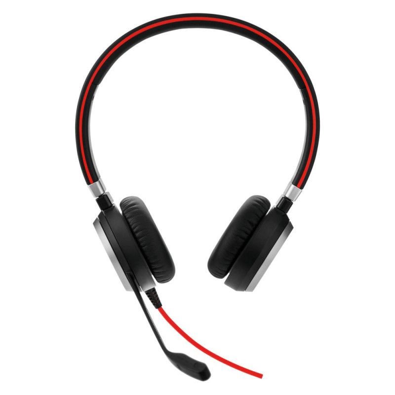 Jabra Evolve 40MS  Bedrade On-ear Stereo Headset  3.5mm  Zwart