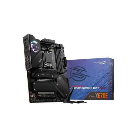 MSI MPG X670E CARBON WIFI  Socket AM5  AMD X670  4xDDR5  ATX  Moederbord