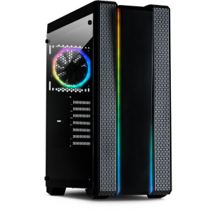 Inter-Tech S-3901 Impulse RGB  Tower Case  Zwart