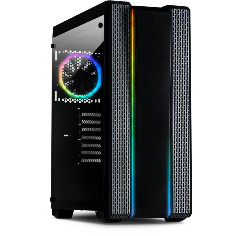 Inter-Tech S-3901 Impulse RGB  Tower Case  Zwart