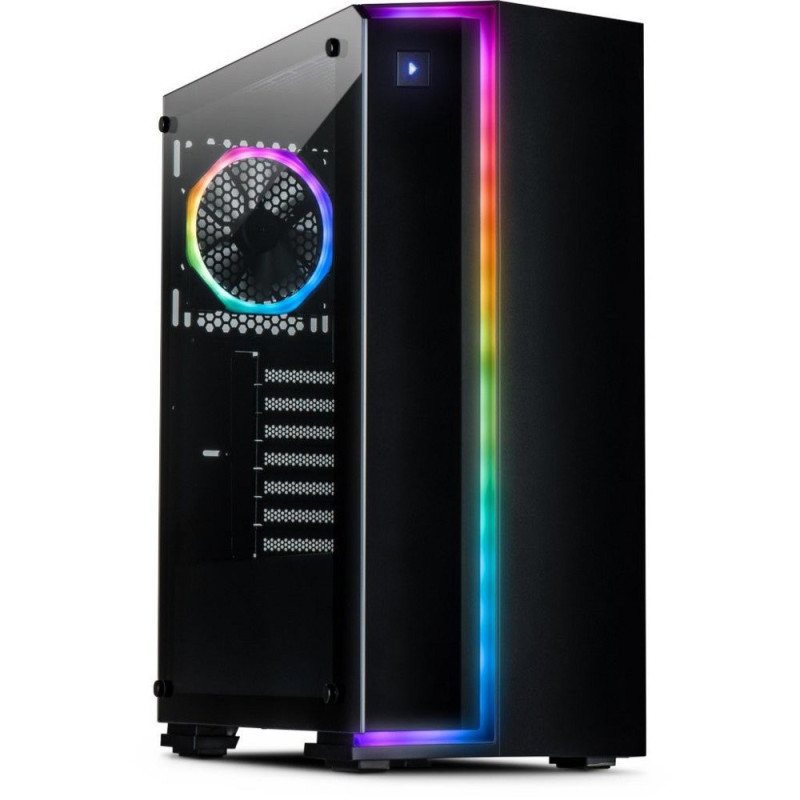 Inter-Tech S-3906 Renegade RGB  Midi Tower Case  Zwart