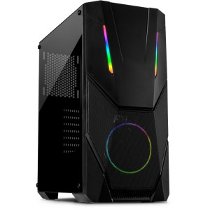 Inter-Tech IT-3303 Hornet RGB  Midi Tower Case  Zwart