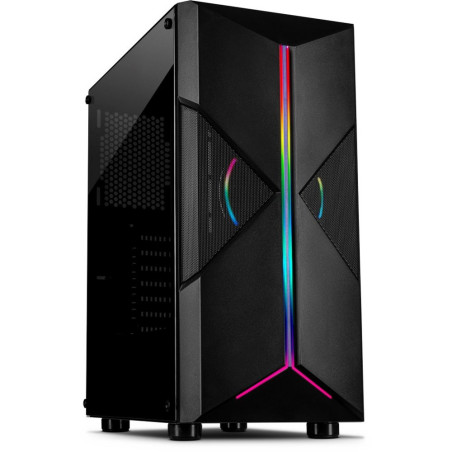 Inter-Tech IT-3306 CAVY RGB  Tower Case  Zwart