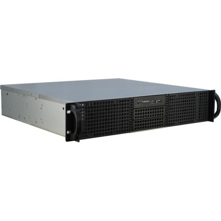 Inter-Tech 2U-20240  Server Rack Case  Zwart