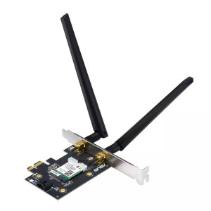 ASUS PCE-AXE5400 Interne WLAN-kaart  Wi-Fi 6E (802.11ax)  2402 Mbit/s  Tri-band (24 GHz / 5 GHz / 6 GHz)  Bluetooth 5.2
