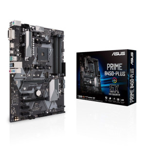 ASUS PRIME B450-PLUS  Socket AM4  AMD B450  4xDDR4  ATX  Moederbord