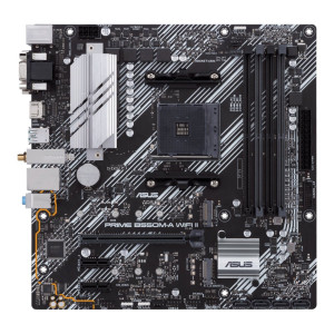 ASUS PRIME B550M-A WIFI II  Socket AM4  AMD B550  4xDDR4  Micro-Atx  Moederbord