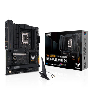 ASUS TUF GAMING B760-PLUS WIFI D4  Socket LGA 1700  Intel B760  4xDDR4  ATX  Moederbord