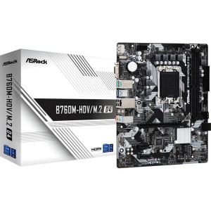 Asrock B760M-HDV/M.2 D4  Socket LGA 1700  Intel B760  2xDDR4  Micro-ATX  Moederbord