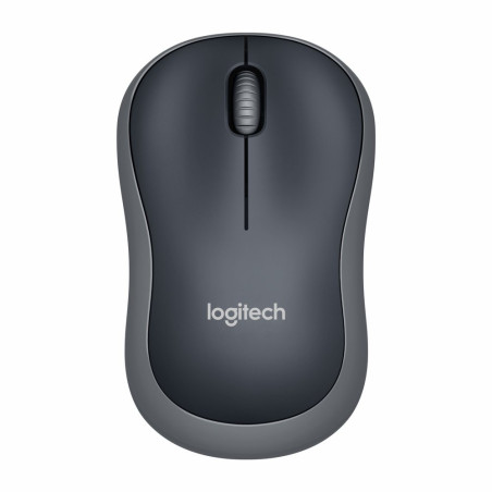 Logitech M185  Draadloze Muis  Links- en Rechtshandig  RF  4000 DPI  Swift Grey