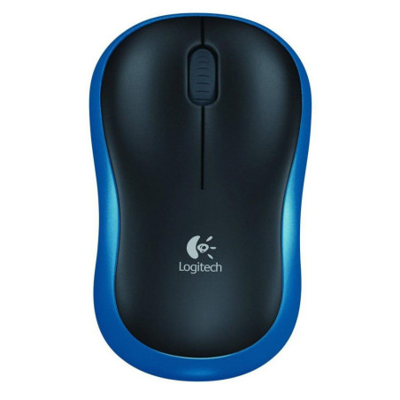 Logitech M185  Draadloze Muis  Links- en Rechtshandig  RF  1000 DPI  Zwart/Blauw