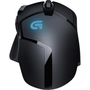 Logitech G402 Hyperion Fury  Bedrade Gaming Muis  Rechtshandig  USB-A  4000 DPI  Zwart