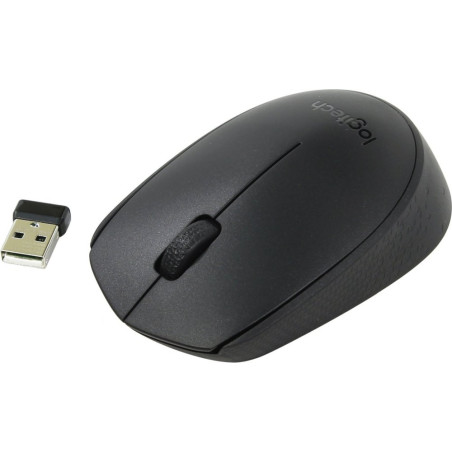 Logitech B170  Draadloze Muis  Links- en Rechtshandig  RF  1000 DPI  Zwart