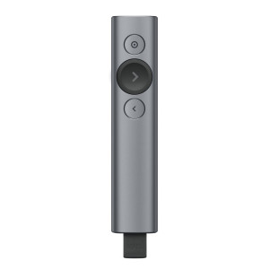 Logitech Spotlight Presenter  Draadloos  Bluetooth  USB 2.4 GHz  Bereik tot 30 meter  Grijs