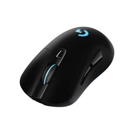 Logitech G703 HERO  Draadloze Gaming Muis  Rechtshandig  RF (LIGHTSPEED)  25.600 DPI  Zwart