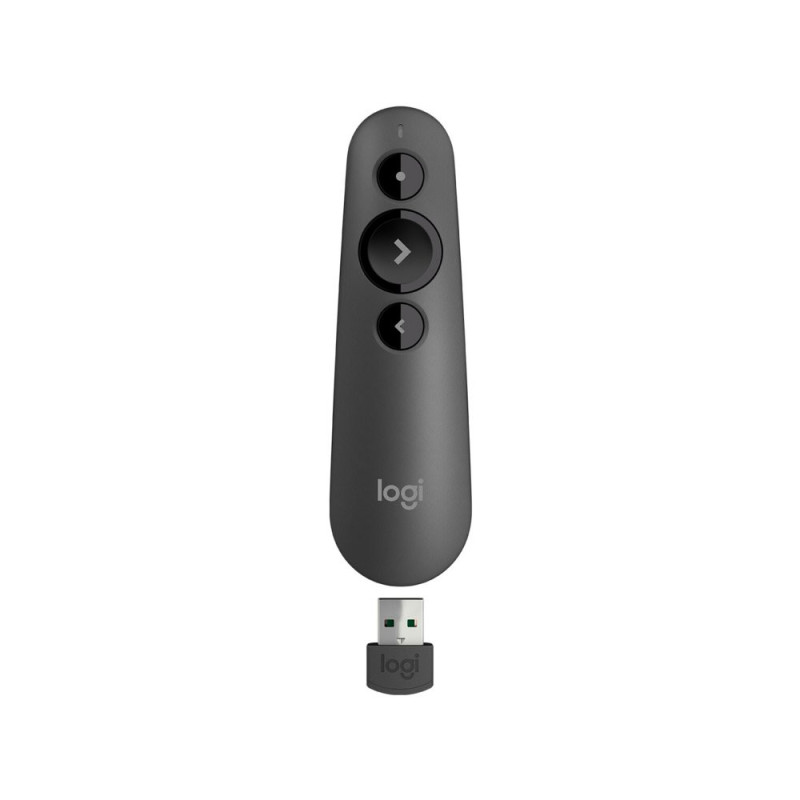 Logitech R500  Draadloze Presenter  Bluetooth/RF  Grafiet  20 m Bereik  Rood Laser