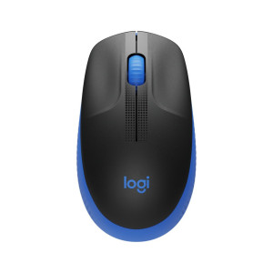 Logitech M190  Draadloze Muis  Links- en Rechtshandig  RF  1000 DPI  Zwart/Blauw