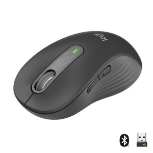 Logitech Signature M650 Large  Draadloze Muis  Rechtshandig  RF  Bluetooth  2000 DPI  Grafiet