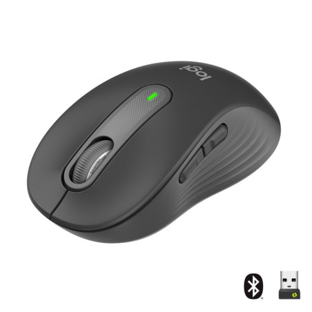Logitech Signature M650  Draadloze Muis  RF-Draadloos  Bluetooth  1000 DPI  Grafiet