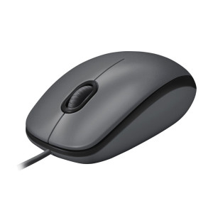 Logitech M100  Bekabelde Muis  Links- en Rechtshandig  USB-A  1000 DPI  Zwart