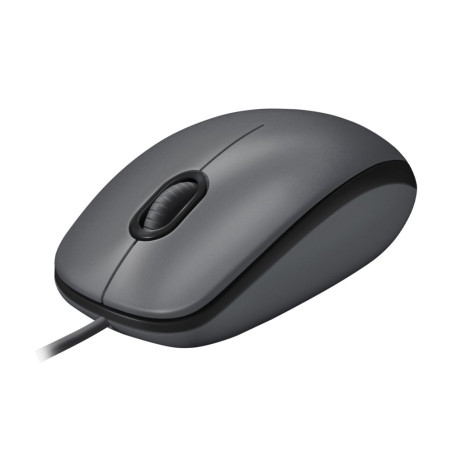 Logitech M100  Bekabelde Muis  Links- en Rechtshandig  USB-A  1000 DPI  Zwart