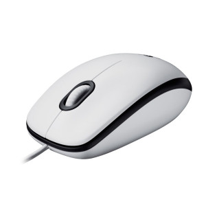Logitech M100  Bekabelde Muis  Links- en Rechtshandig  USB-A  1000 DPI  Wit