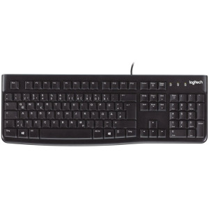 Logitech K120 Bedraad Toetsenbord  USB  QWERTZ (Duits)  Zwart