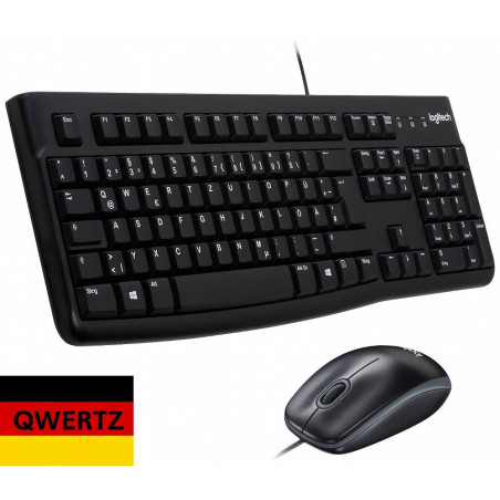 QWERTZ  Logitech MK120  Bedrade Muis en Toetsenbordcombo  QWERTZ
