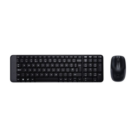 Logitech MK220  Draadloze Desktop Set  Compact Toetsenbord  Muis  Zwart