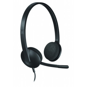 Logitech H340  Bedrade On-Ear USB Headset  Zwart