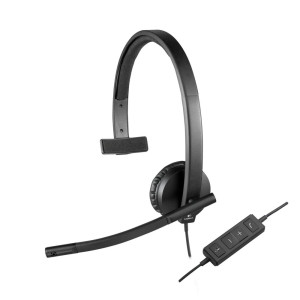 Logitech H570e  Bedrade On-ear Mono Headset  USB-A  Zwart