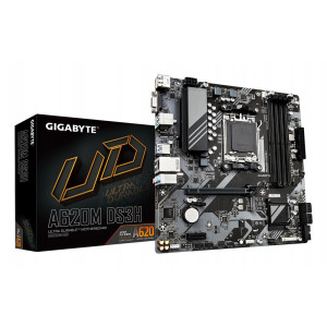 Gigabyte A620M DS3H  Socket AM5  AMD A620  2xDDR5  Micro ATX  Moederbord