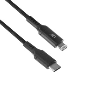 ACT kabel  USB-C naar Lightning  1 m  Zwart  AC3095