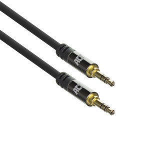 ACT AC3611  3.5mm Audiokabel  3 Meter  Stereo Jack naar Jack  Zwart