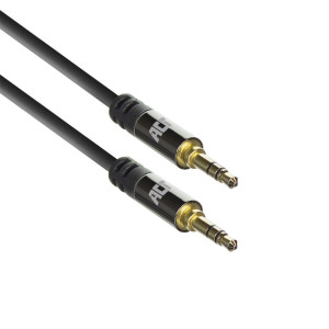 ACT AC3614  3.5mm Audiokabel  15 Meter  Stereo Jack naar Jack  Zwart