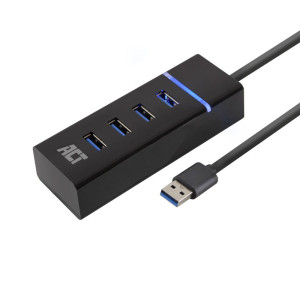 ACT AC6300  USB 3.2 Gen 1 Interface Hub  Type-A  5 Gbps  Zwart