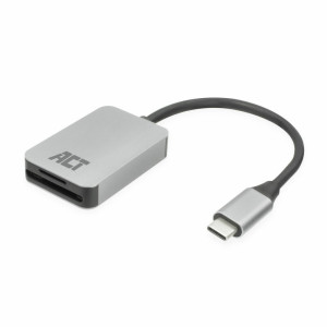 ACT AC7056  Geheugenkaartlezer  USB 3.2 Gen 1 Type-C  SD/microSD  Grijs